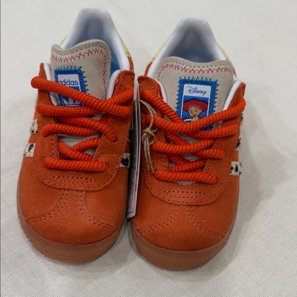 Adidas Kids Sneakers in Orange with Fun Design